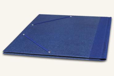 Preview: Orchestra sheet music folder 13,78 x 10,63", blue, linen blue